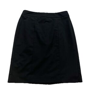 Ann Taylor High Rise Stretch Solid Black Pencil Skirt Women’s Size 2 Lined